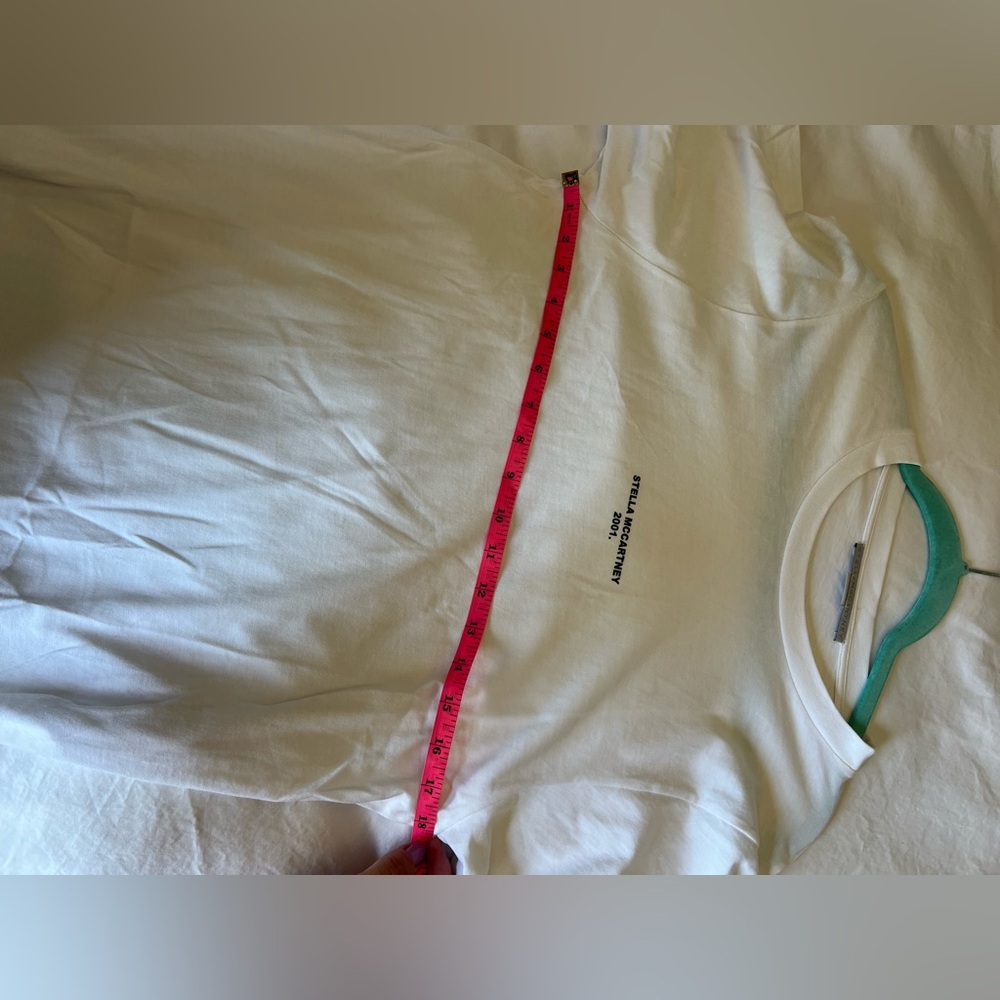 Stella McCartney White Short Sleeve Tee dress - Picture 5 of 10